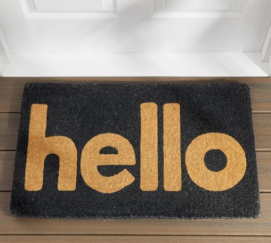 Black wish Bold Premium - natural coconut fiber door mat