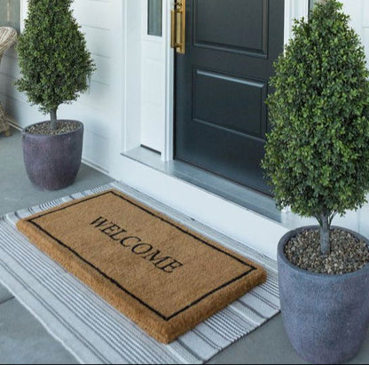 100% Natural coconut fiber premium door mat