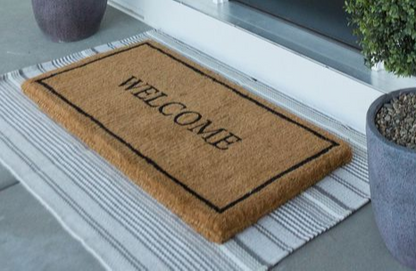 100% Natural coconut fiber premium door mat